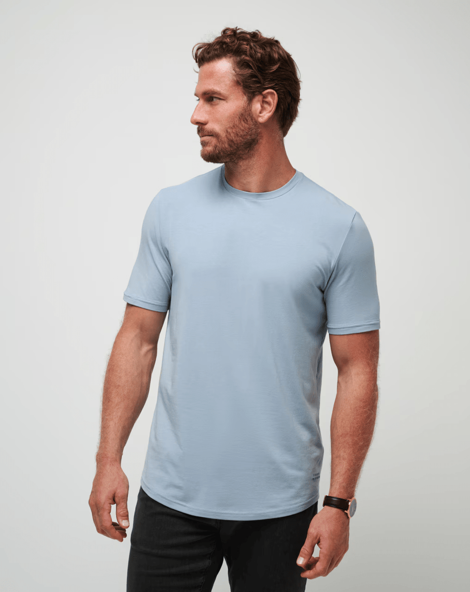 Cloud Crew Tee - Dusty Blue – The Waiting Room